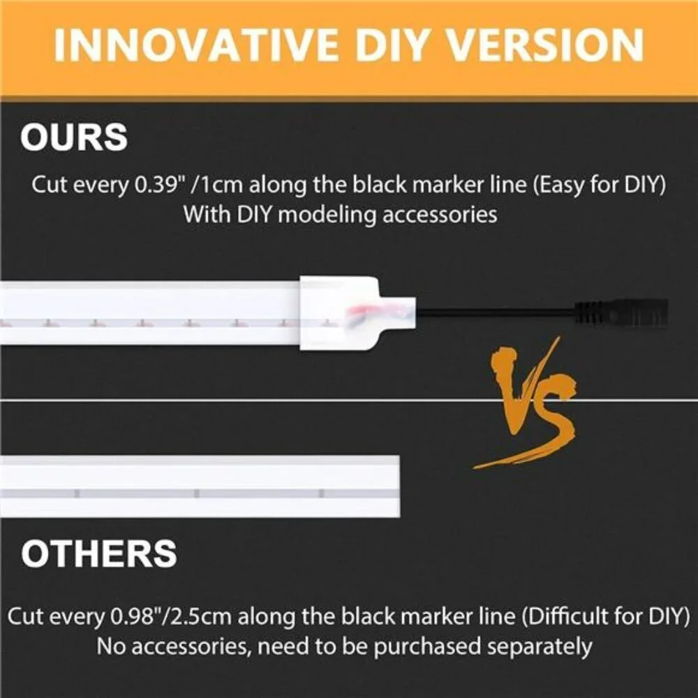 Warm White LED Neon Rope Light Waterproof Flexible Strip for Indoor Outdoor Deco